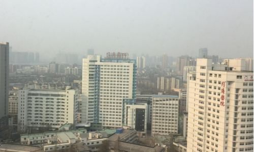 武汉同济医院俯瞰图